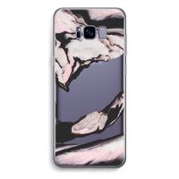 Roze stroom: Samsung Galaxy S8 Plus Transparant Hoesje