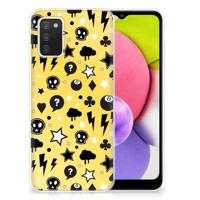 Silicone Back Case Samsung Galaxy A03S Punk Geel