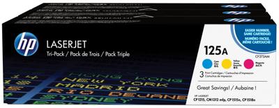 HP toner 125A, 1 400 pagina&apos;s, OEM CF373AM, 3 kleuren