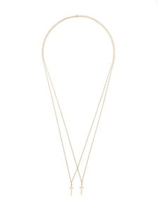 DSQUARED2 collier double à pendentif - Métallisé