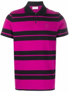 Saint Laurent polo à logo brodé - Rose