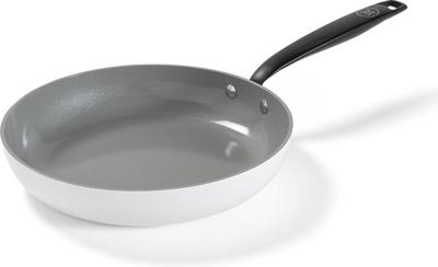 BE Living Koekenpan ø 24 cm - keramische anti-aanbaklaag - PFAS-vrij - geschikt voor alle warmtebronnen - wit