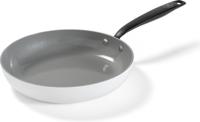 BE Living Koekenpan ø 24 cm - keramische anti-aanbaklaag - PFAS-vrij - geschikt voor alle warmtebronnen - wit