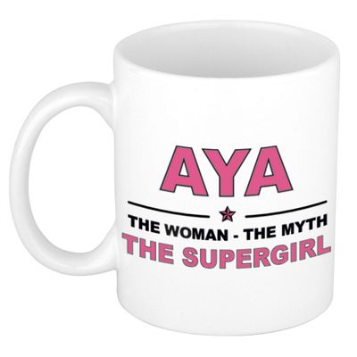 Aya The woman, The myth the supergirl cadeau koffie mok / thee beker 300 ml