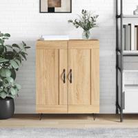 Dressoir 69,5x34x90 cm bewerkt hout sonoma eikenkleurig