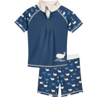 Playshoes tweedelige zwemsuit Whale Navy-110-116