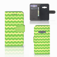 Samsung Galaxy Xcover 3 | Xcover 3 VE Telefoon Hoesje Waves Green