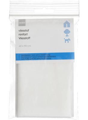 HEMA Vliesstof 40x90 Opstrijkbaar (wit)