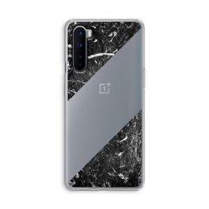 Zwart marmer: OnePlus Nord Transparant Hoesje