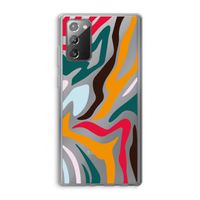 Colored Zebra: Samsung Galaxy Note 20 / Note 20 5G Transparant Hoesje