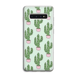 Cactus Lover: Samsung Galaxy S10 4G Transparant Hoesje