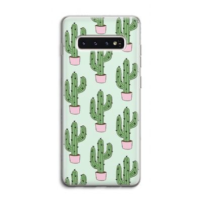 Cactus Lover: Samsung Galaxy S10 4G Transparant Hoesje
