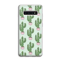 Cactus Lover: Samsung Galaxy S10 4G Transparant Hoesje