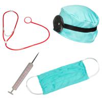 Dokter/Chirurg ziekenhuis verkleed set - accessoires 5-delig - kunststof - thumbnail