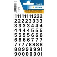 Stickervelletjes - 71 plak cijfers stickers - zwart - afmeting 10mm - hobby stickertjes