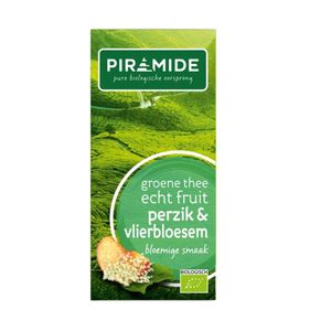 Groene thee perzik vlierbloesem bio