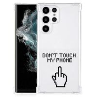 Samsung Galaxy S22 Ultra Anti Shock Case Finger Don't Touch My Phone