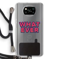 Whatever: Xiaomi Poco X3 NFC Transparant Hoesje met koord