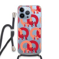Dogs: iPhone 13 Pro Transparant Hoesje met koord