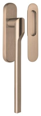 Formani Rivio by Gensler GL231Y massieve set hefschuifdeurbeslag inclusief cilindergat PC69 - PVD licht brons