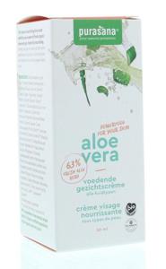 Purasana Aloe vera gezichtscreme voedend/creme visage bio (50 ml)
