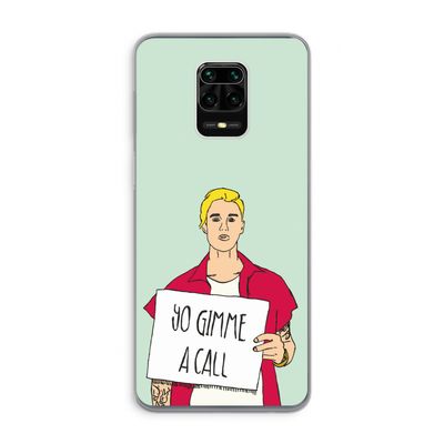 Gimme a call: Xiaomi Redmi Note 9 Pro Transparant Hoesje