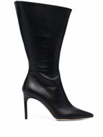 Giannico bottines Victoria en cuir - Noir