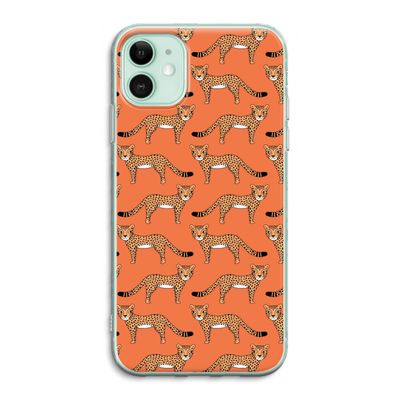 Cheetah: iPhone 11 Transparant Hoesje