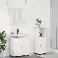 Badkamermeubelset 3 pcs Hoogglans wit 61 x 35 x 64 cm