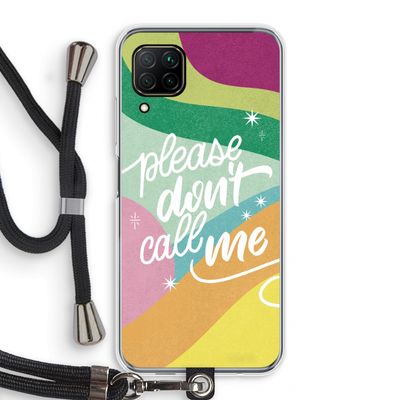 Don't call: Huawei P40 Lite Transparant Hoesje met koord