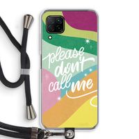 Don't call: Huawei P40 Lite Transparant Hoesje met koord