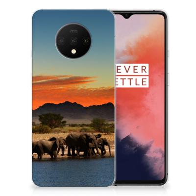 OnePlus 7T | TPU Hoesje | Olifanten