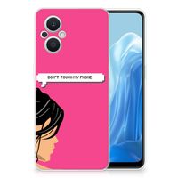 OPPO Reno8 Lite Silicone-hoesje Woman Don't Touch My Phone