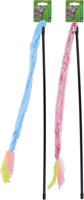 Boon kattenspeelgoed hengel softy plus veer plus bel blauw/roze - Gebr de boon Boon kattenspeelgoed hengel softy plus veer plus bel blauw/roze - Gebr de boon