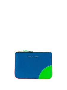 Comme Des Garçons Wallet portefeuille en cuir à design colour block - Bleu