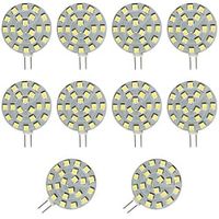 10st 2w g4 led disc bi-pin gloeilamp 200lm 21led smd2835 warm wit 20w halogeen equivalent voor puck lichten in rv trailers campers automotive verlichting 12-24v Lightinthebox - thumbnail