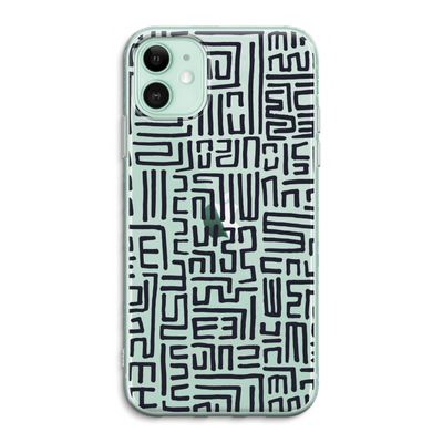 Moroccan Print: iPhone 11 Transparant Hoesje