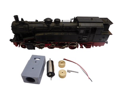 micromotor HR015F motor ombouwset voor Roco DB DR DRG BR 57, u.a.