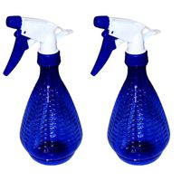 Plantenspuit/waterverstuiver - 2x - blauw - 500 ml