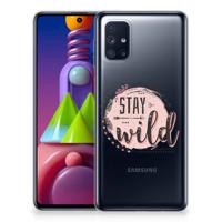 Samsung Galaxy M51 Telefoonhoesje met Naam Boho Stay Wild Samsung Galaxy M51 Telefoonhoesje met Naam Boho Stay Wild
