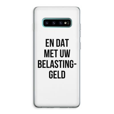 Belastinggeld: Samsung Galaxy S10 Plus Transparant Hoesje