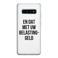 Belastinggeld: Samsung Galaxy S10 Plus Transparant Hoesje