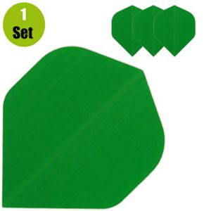 Poly Plain Dartflights - Groen