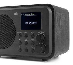 Audizio Milan draagbare DAB radio met Bluetooth, FM radio en accu -