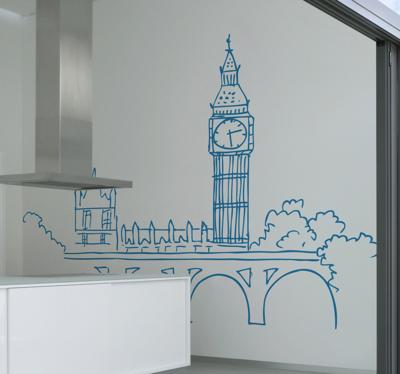 Sticker woning Big Ben