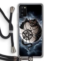 Volle maan: Samsung Galaxy A41 Transparant Hoesje met koord