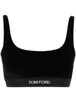 TOM FORD brassière à bande logo - Noir