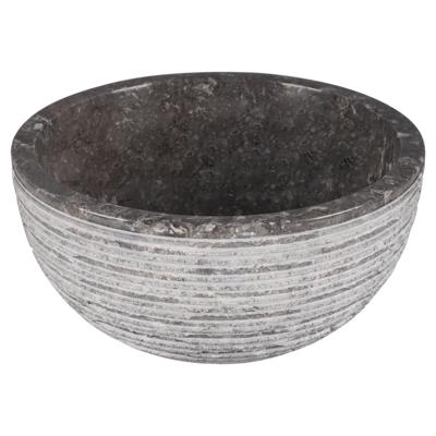Differnz ALTO Waskom - 38cm - gepolijst natuursteen - grijs 36.102.43