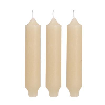 Palermo kaarsen set 3 stuks dia. 3.5 x H 17 cm creme - Hortus