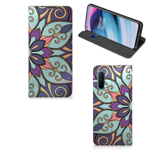 OnePlus Nord CE 5G Smart Cover Purple Flower